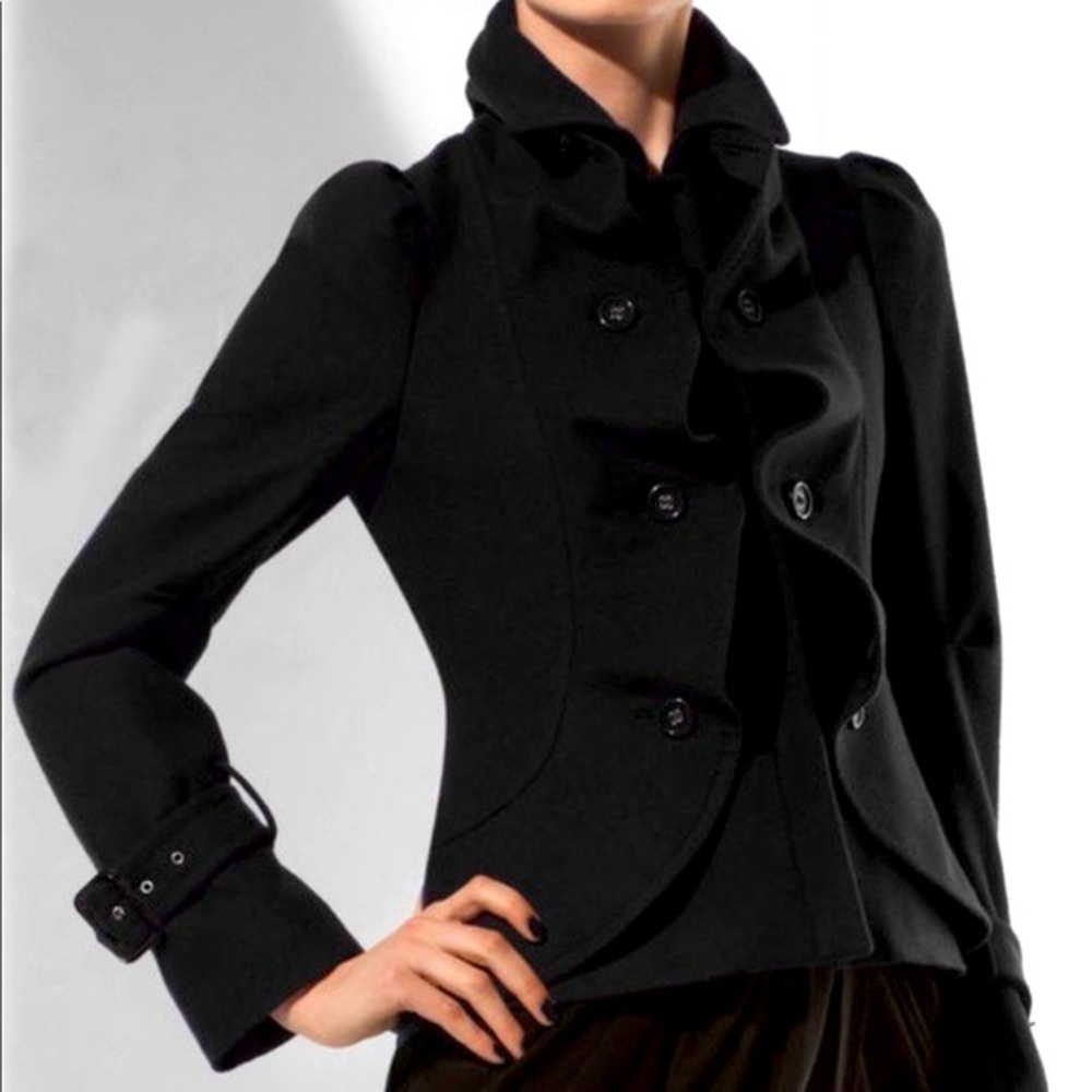 BCBGMAXAZARIA Wool Fitted Coat size S